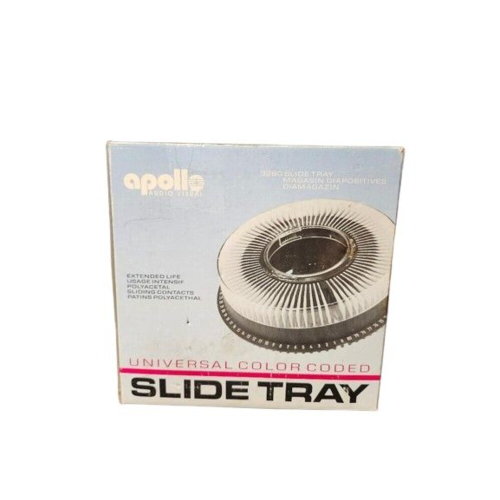 T2 Apollo Audio Visual Universal Color Coded Slide Tray w/Box Holds 80 Slides - Picture 3 of 7
